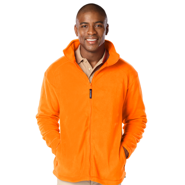 Blue Generation Men's Micro Fleece Full Zip Jacket - BG9951C - Polar Orange (S, 4XL, 5XL, 6XL)