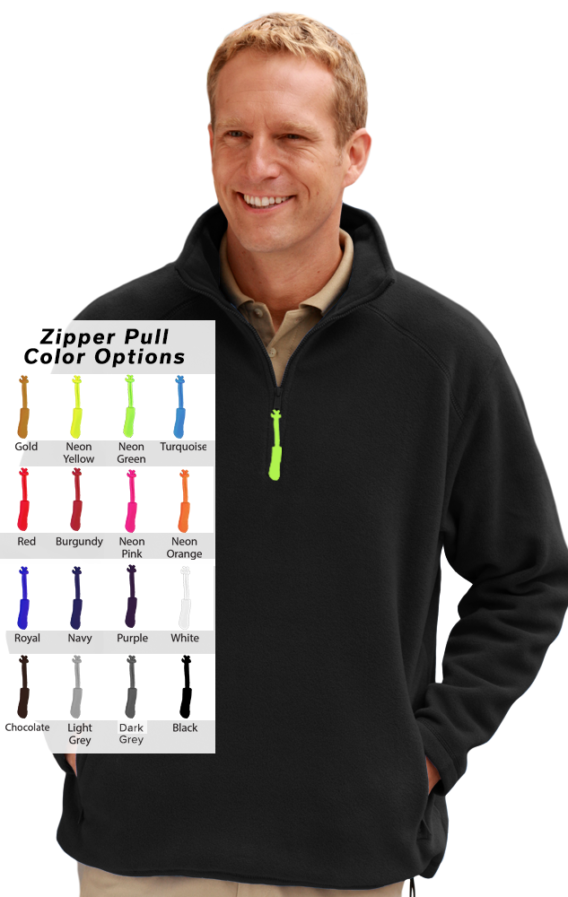 Blue Generation Custom Zipper Pull Polar Flleece Pullover-BG9952B