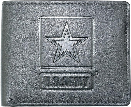 U.S. Army RFID BLOCKING Wallets for Men with Beautiful Gift Box! Genuine Cowhide Leather
