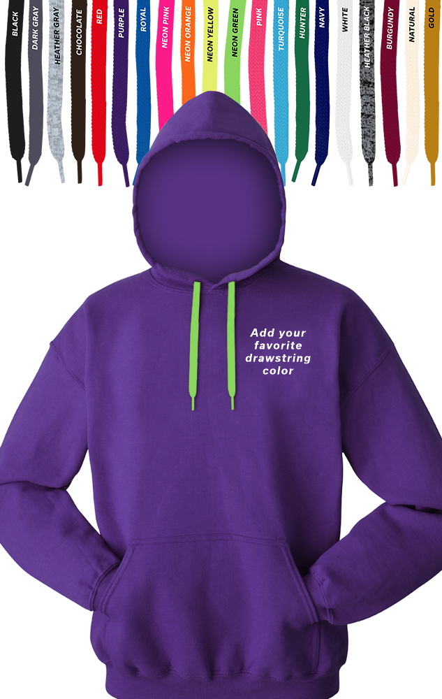 Blue Generation Custom Drawstring Pullover Hoodie-BG9301PD
