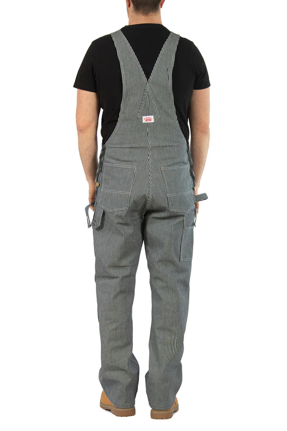 Round House #730 Stripe Carpenter Bib Overalls