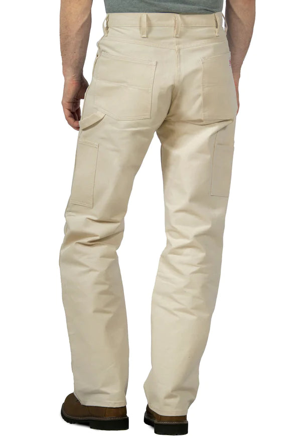 Round House MADE IN USA #1101 Natural Drill Painter Double-Front Dungaree