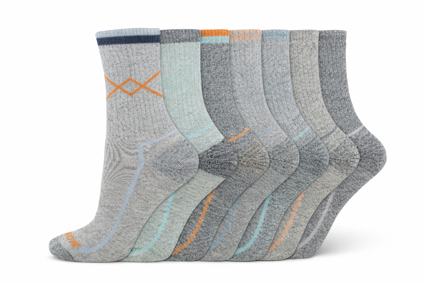 Dickies Women's 6 Packs Dri-Tech Mid Crew Socks, Sizes 6-9 ( I611036 ) - Basics Clothing Store