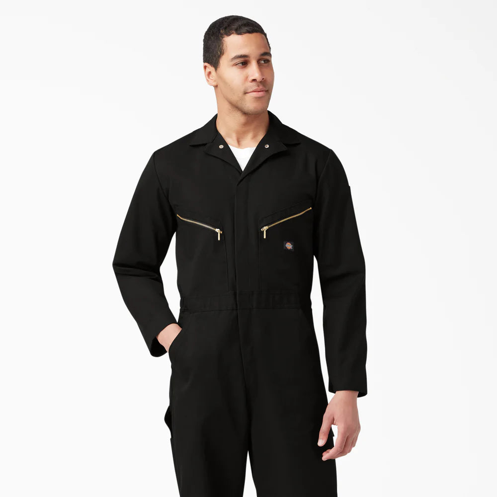 Dickies Deluxe Blended Long Sleeve Coveralls - Black 48799