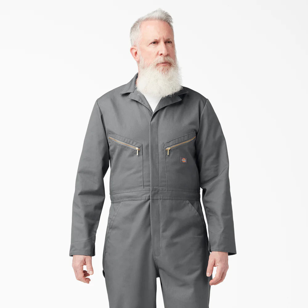Dickies Deluxe Blended Long Sleeve Coveralls - Gray 48799