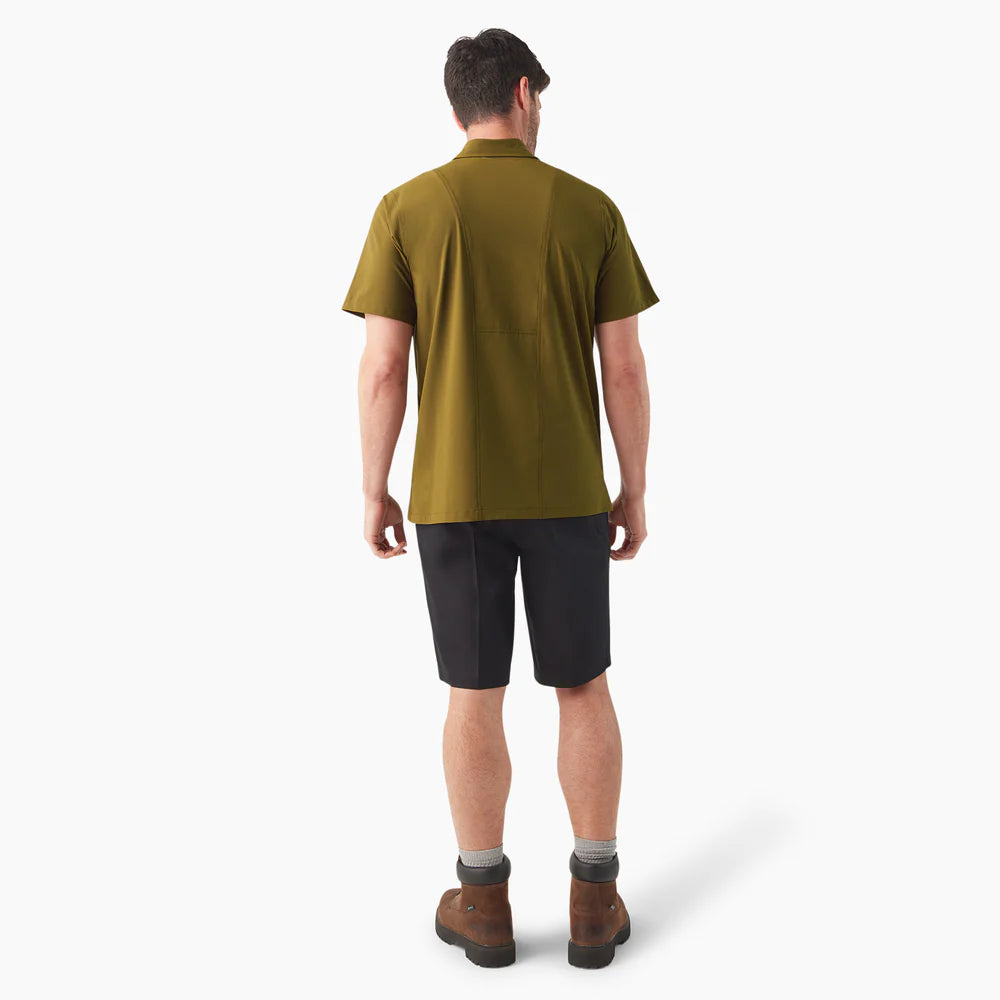 Dickies MENS S/S PERFORMANCE WORK SHIRT-A8631-DKO(Dark Olive)