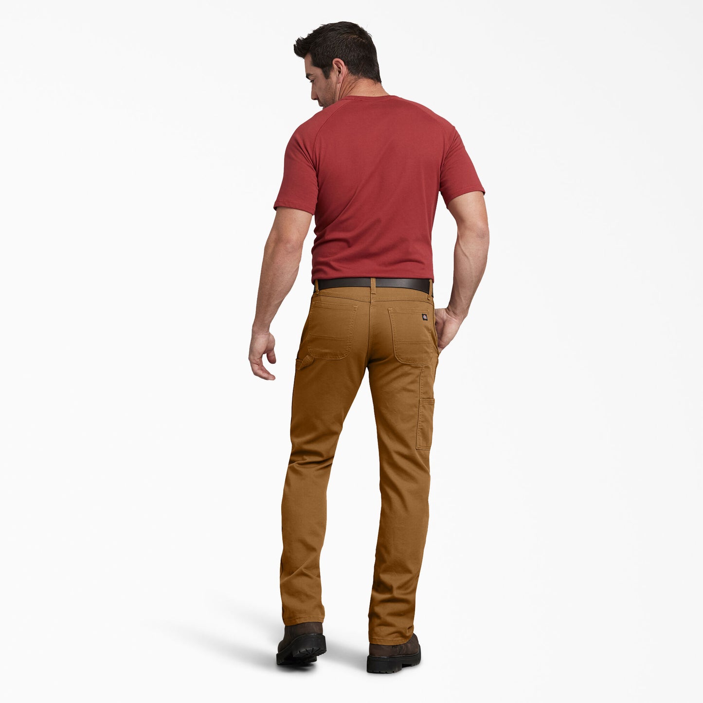 Dickies FLEX Regular Fit Duck Carpenter Pants - Stonewashed Brown Duck