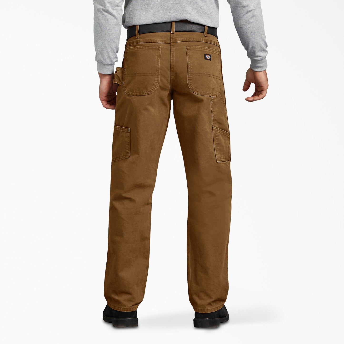 Dickies Men's Sanded Duck Carpenter Pants - Rinsed Brown Duck