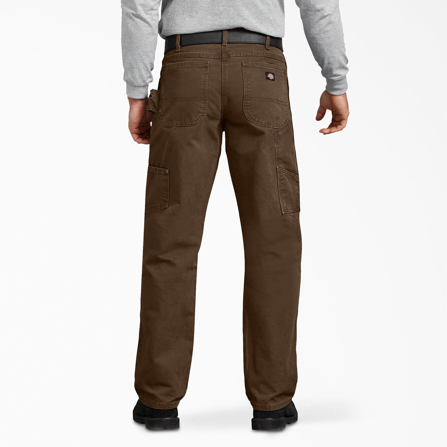 Dickies Men's Sanded Duck Carpenter Pants - Rinsed Timber Brown