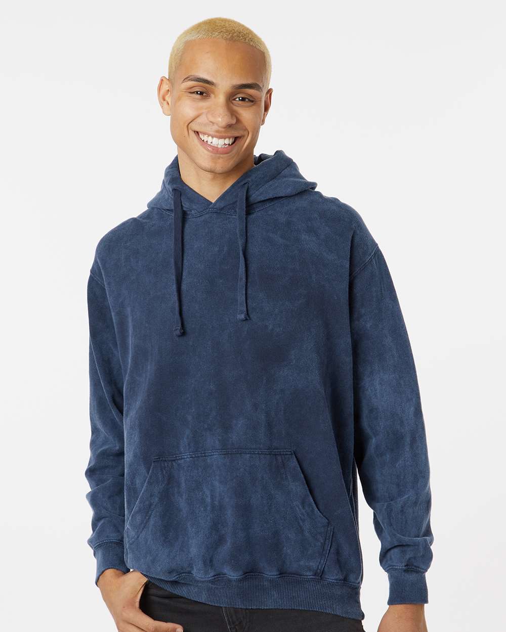 Dyenomite Premium Fleece Mineral Wash Hooded Sweatshirt