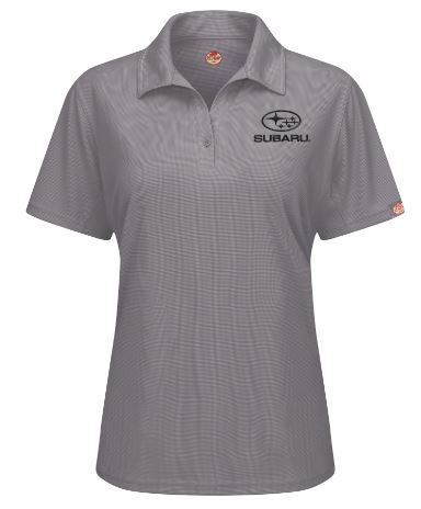 Subaru Women's Short Sleeve Performance Knit® Flex Series Pro Polo - Grey - SUK6GY