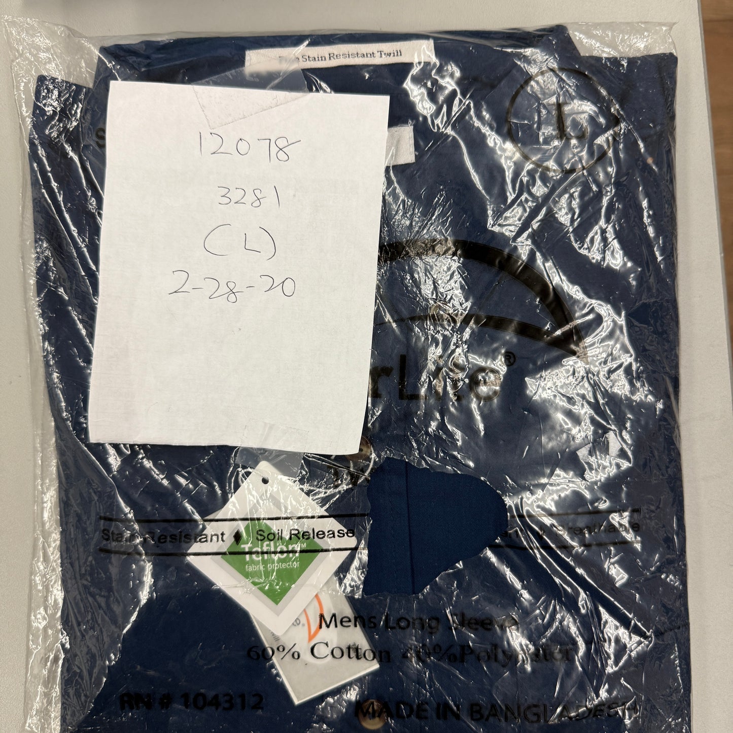 FeatherLite Navy Button Down Shirt - Clearance