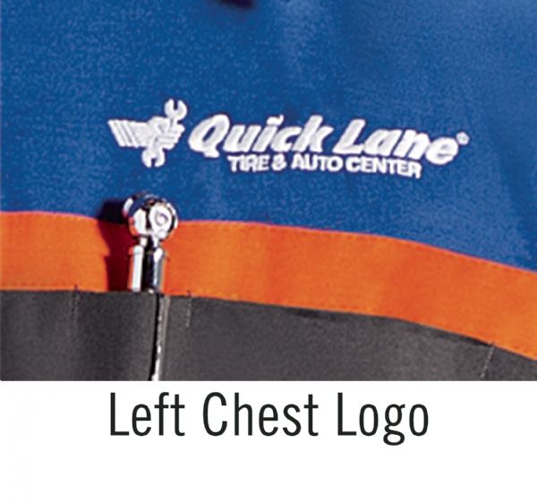 Ford Quick Lane® Short Sleeve Technician Shirt - Charcoal / Royal Blue / Orange