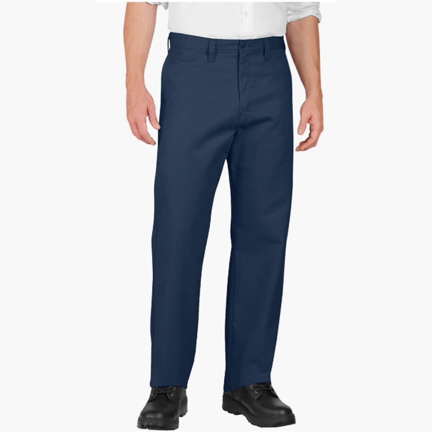 Dickies Workwear Men's Industrial Flat Front Comfort Waist Pant, Navy, 60 x 32, Clearance