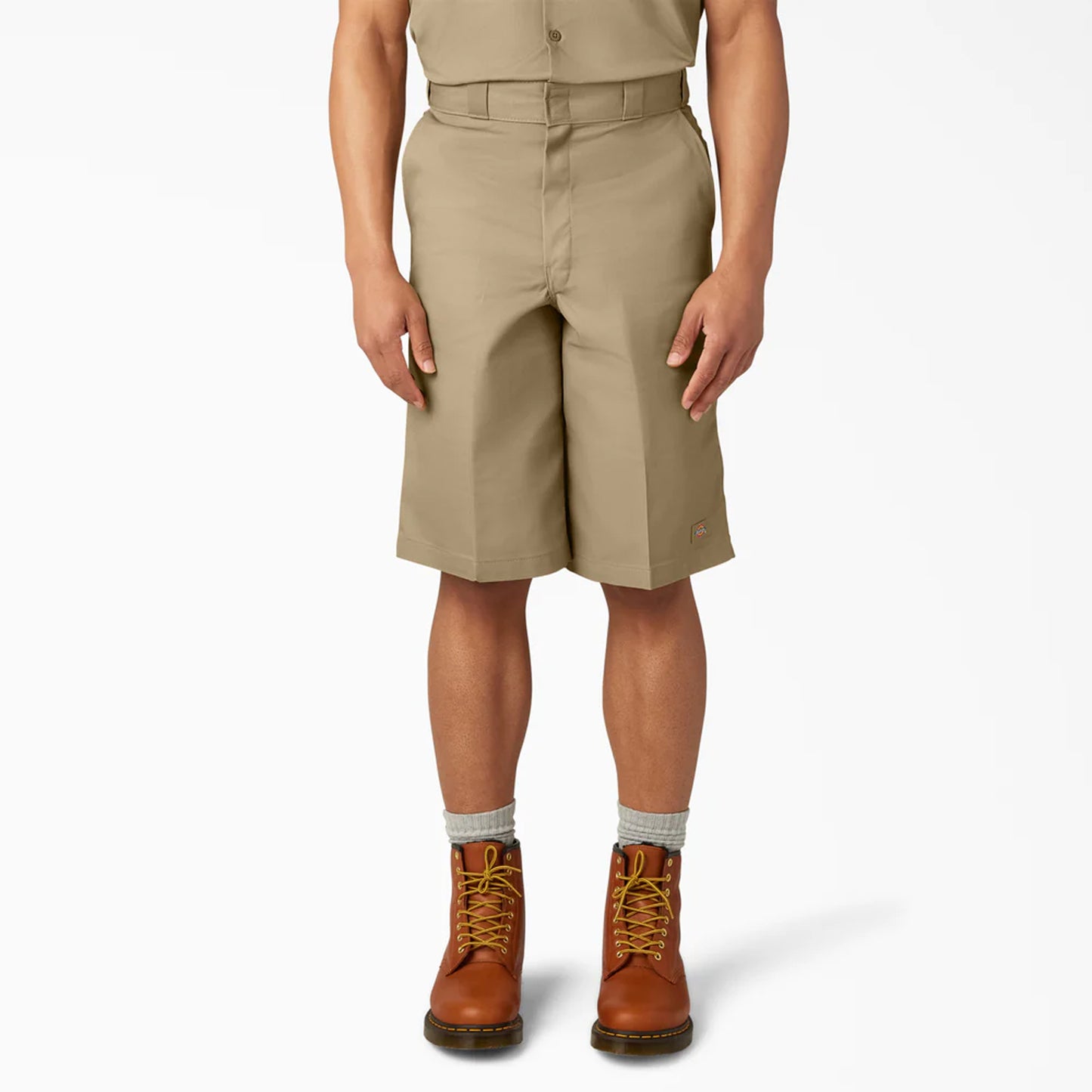 Dickies 13" Relaxed Fit Flat Front Work Shorts, Desert Sand, 48W, Clearance - Basics Clothing Store