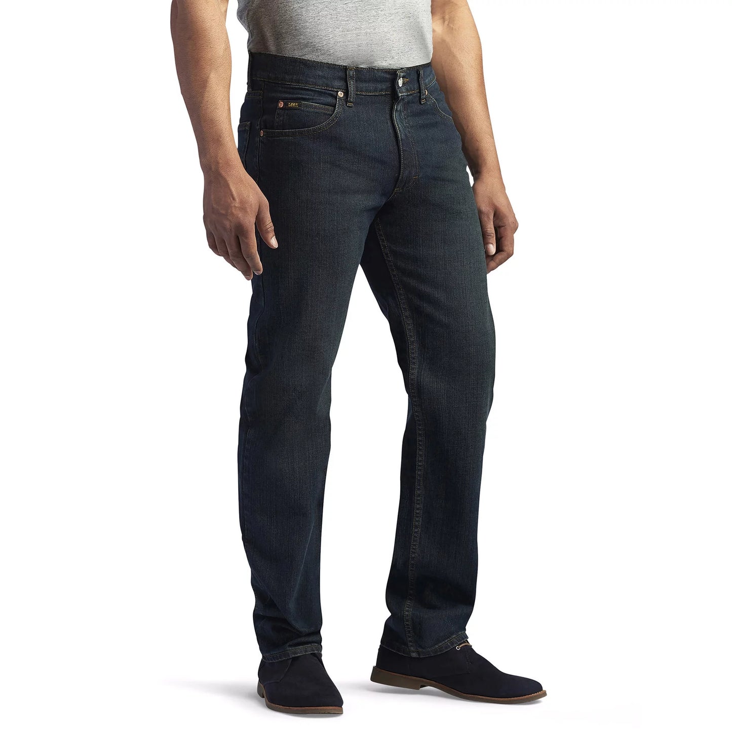 Lee Men's 100% Cotton Regular Fit Straight Leg Jean, Stout
