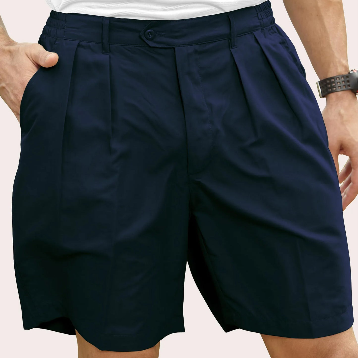 Pro Celebrity Men's Shorts, Navy, 34, Clearance