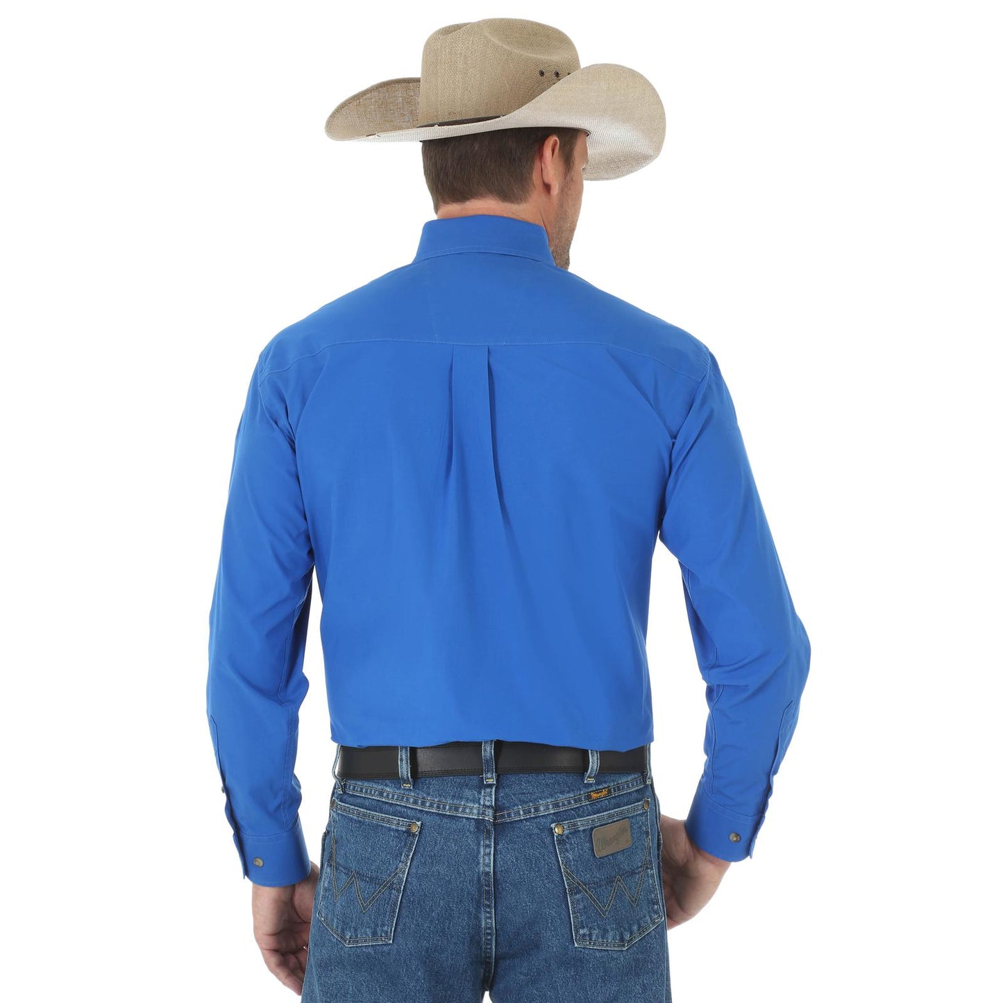 Wrangler® George Strait Long Sleeve Shirt - Royal Blue
