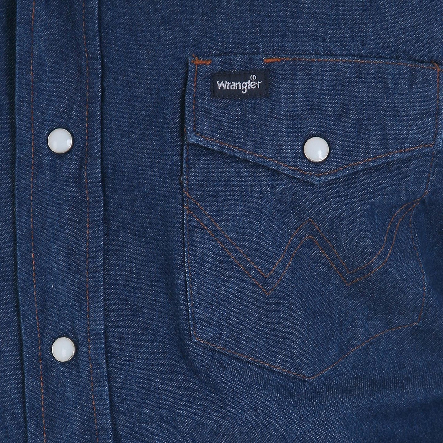 Wrangler® Men's Authentic Cowboy Cut® Work Shirt - Indigo Denim