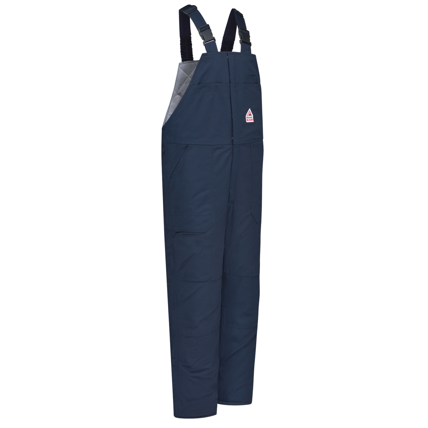 Bulwark®Men's Midweight Excel FR® ComforTouch® Deluxe Insulated Bib Overall - BLC8 -Color : Grey - Navy