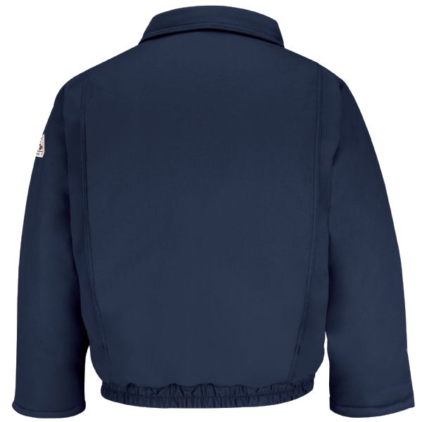 Bulwark® Men's Heavyweight FR Insulated Bomber Jacket - JLR8 - Color : Grey - Navy