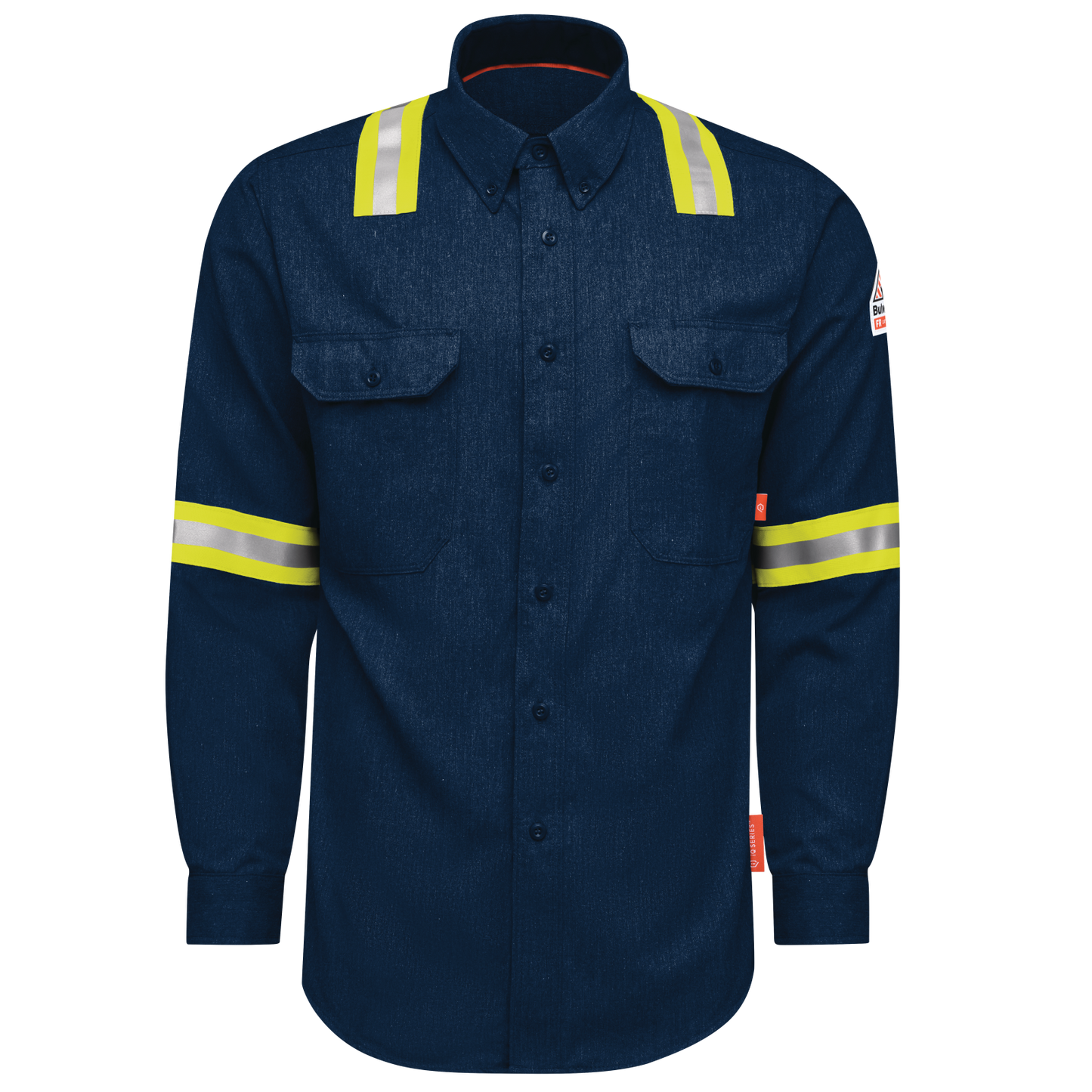 Bulwark Men's FR iQ Series® Enhanced Visibility Comfort Woven Lightweight Shirt - QS50