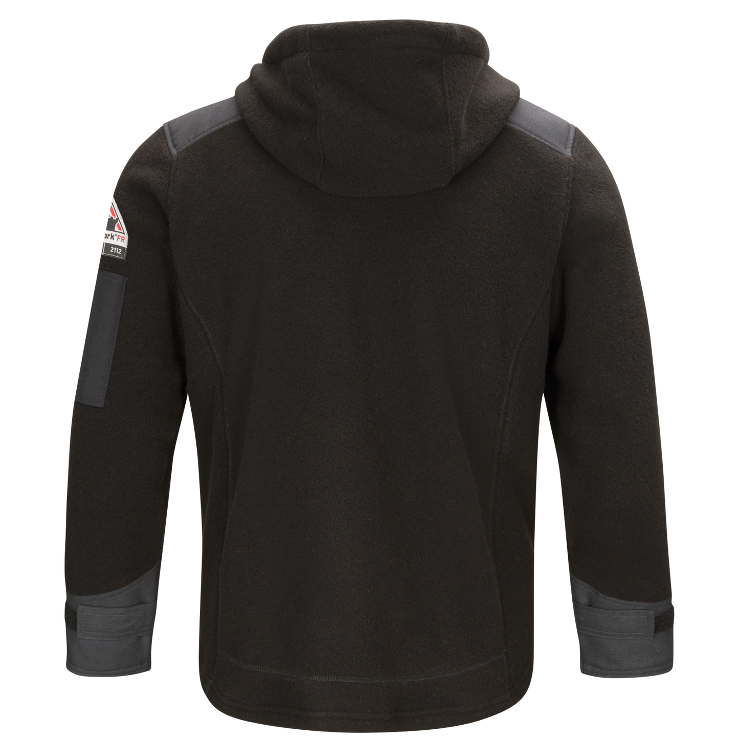 Bulwark® Men's Front Zip Modacrylic Blend Fleece Hoodie- SMH8BKB