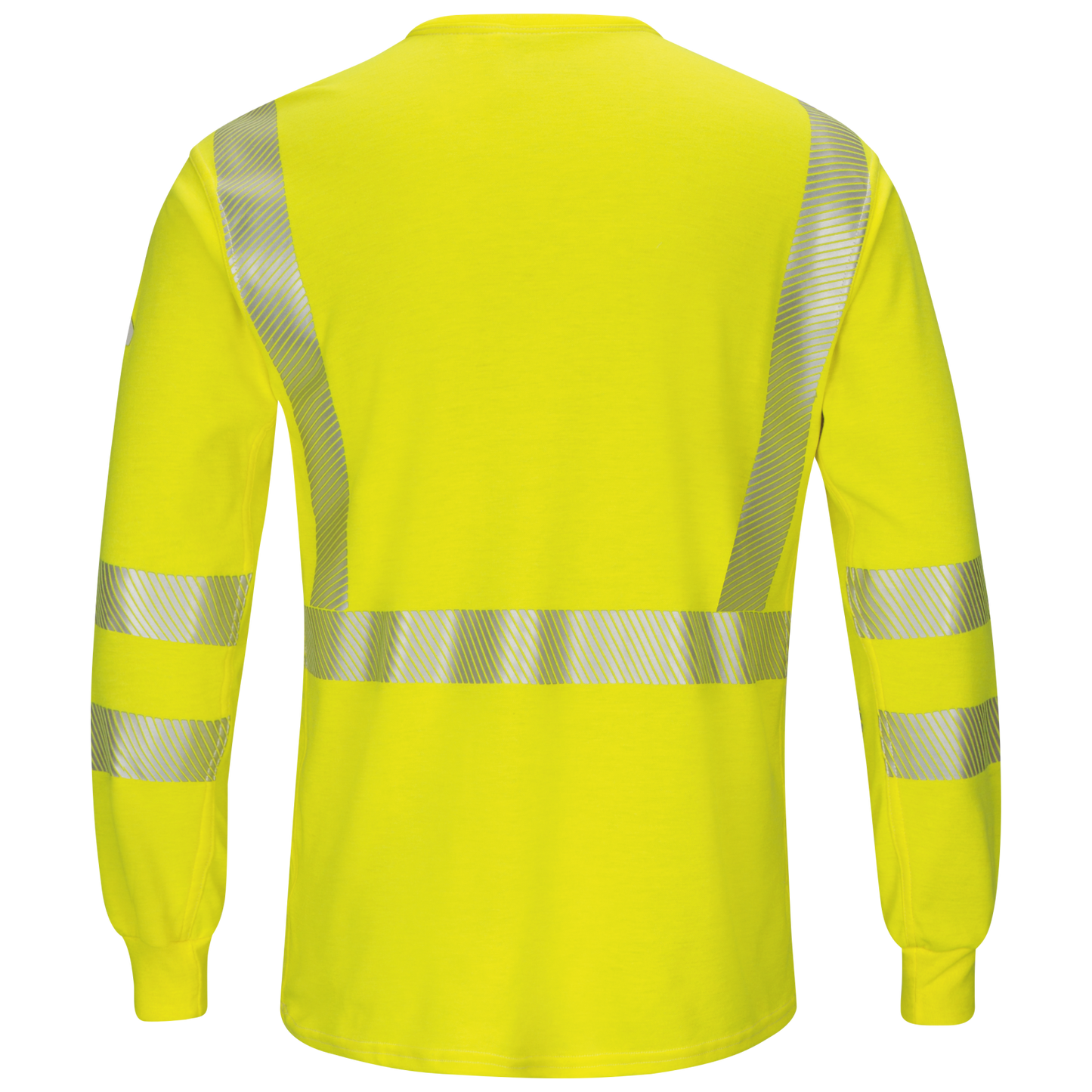 Bulwark® Men's IQ Series® Lightweight FR Hi-Vis LS T-Shirt - Yellow /Green -SMK8