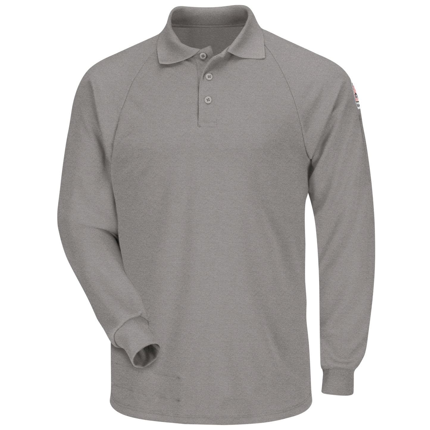 Bulwark Men's Classic Lightweight FR Long Sleeve Polo - SMP2 - Color : Grey - Khaki - Navy - Basics Clothing Store