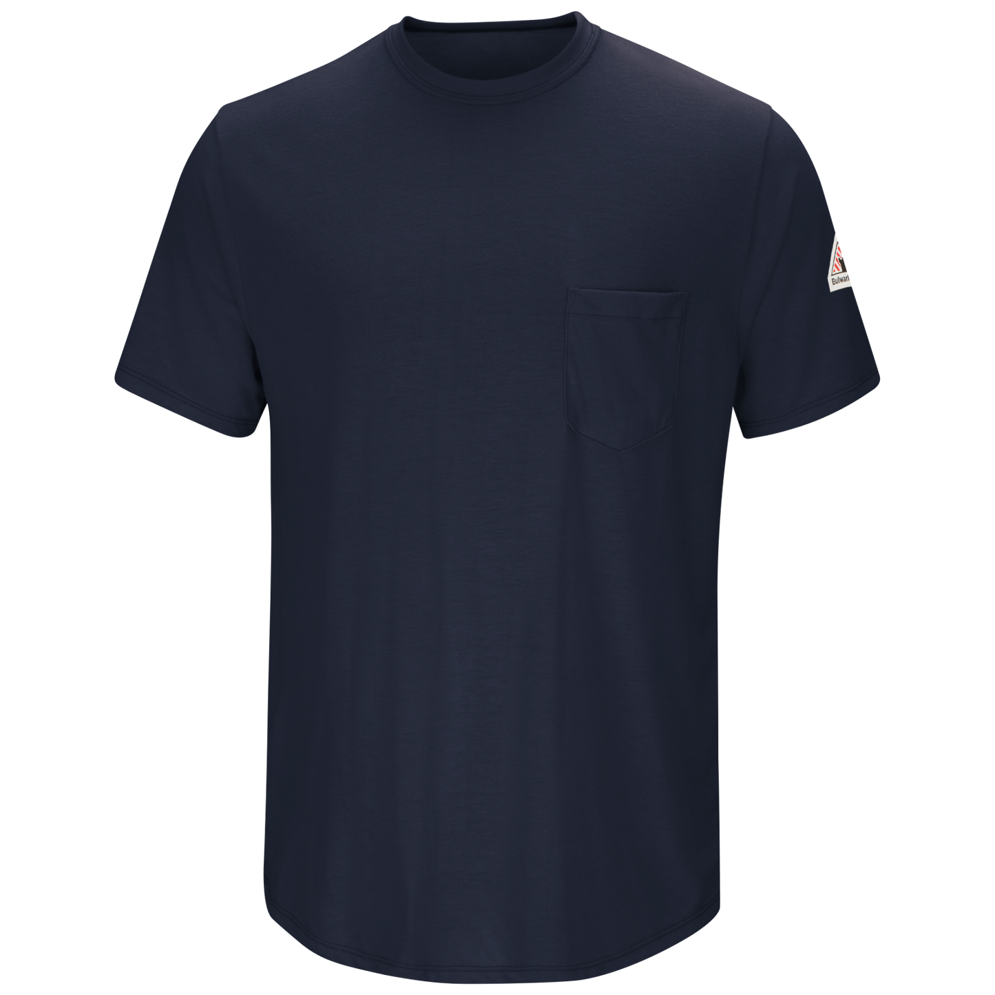 Bulwark® Men's Lightweight FR Short Sleeve T-Shirt - SMT6 - Color : Khaki - Navy