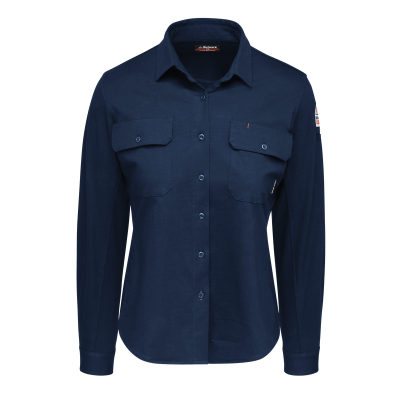 Bulwark Women's Flex Knit Button Down Work Shirt - STG5