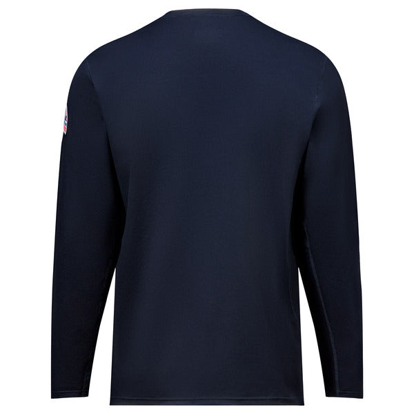 Bulwark® Men's Flex Knit Long Sleeve Industrial Tee - Navy - STT6NV