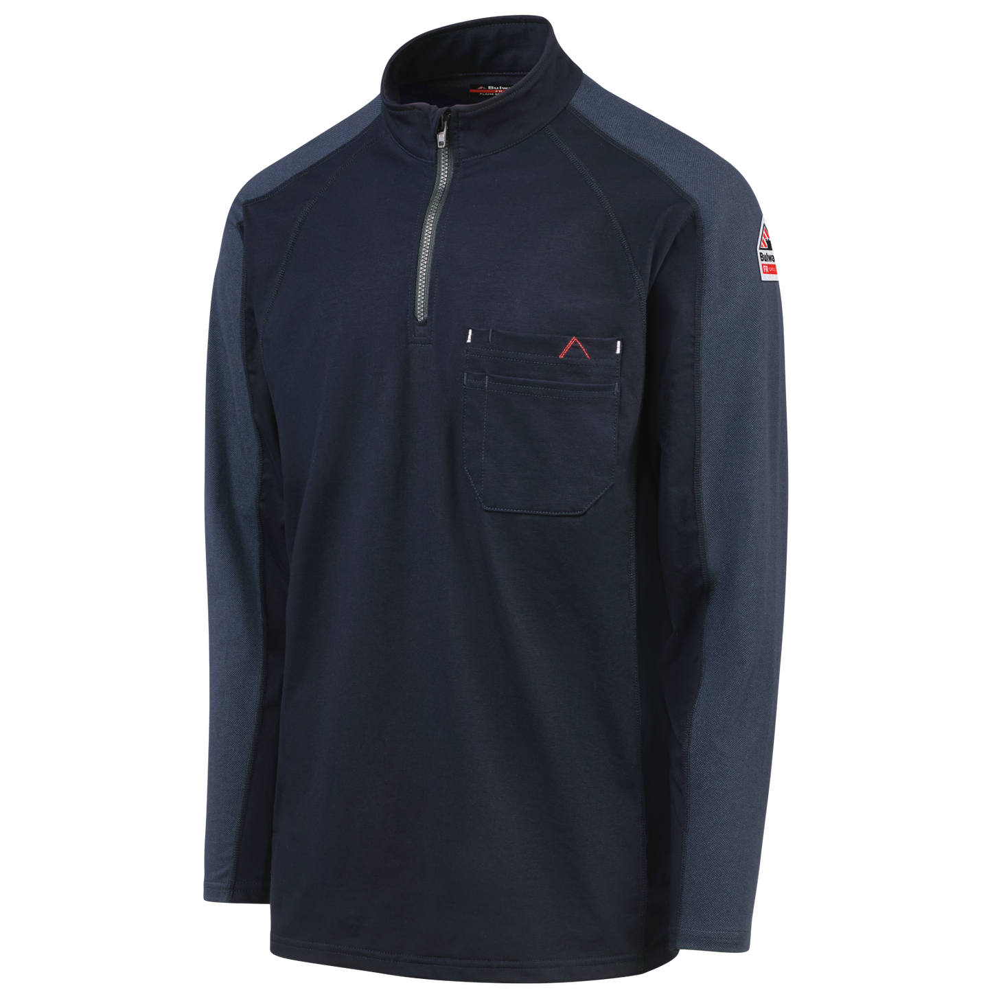 Bulwark Men's ¼ Zip Flex Knits - STZ2 - Color : Black - Navy - Basics Clothing Store