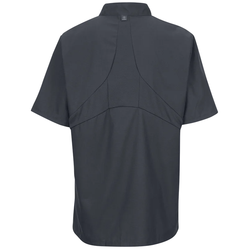 Men's Short Sleeve Chef Coat with OilBlok + MIMIX® (Small) (Clearance)