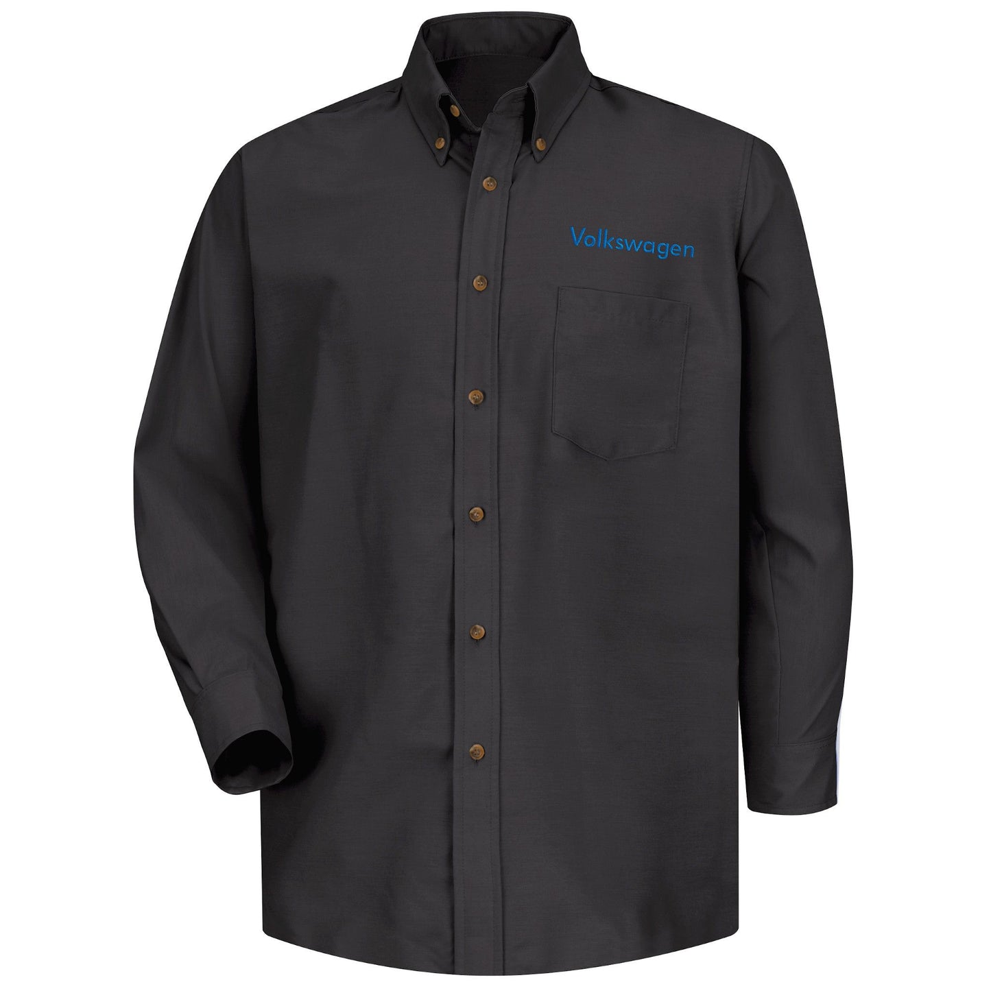 Volkswagen Men's Long Sleeve Poplin Dress Shirt -Left Chest Volkswagen - Basics Clothing Store