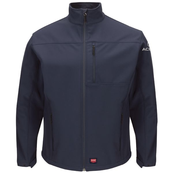 Acura Men's Deluxe Soft Shell Jacket-Navy - Basics Clothing Store