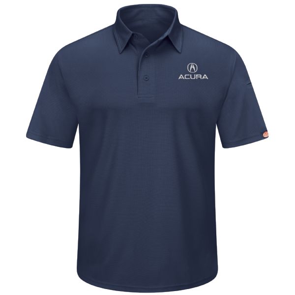 Acura® Men's Short Sleeve Performance Knit® Flex Series Pro Polo - Navy