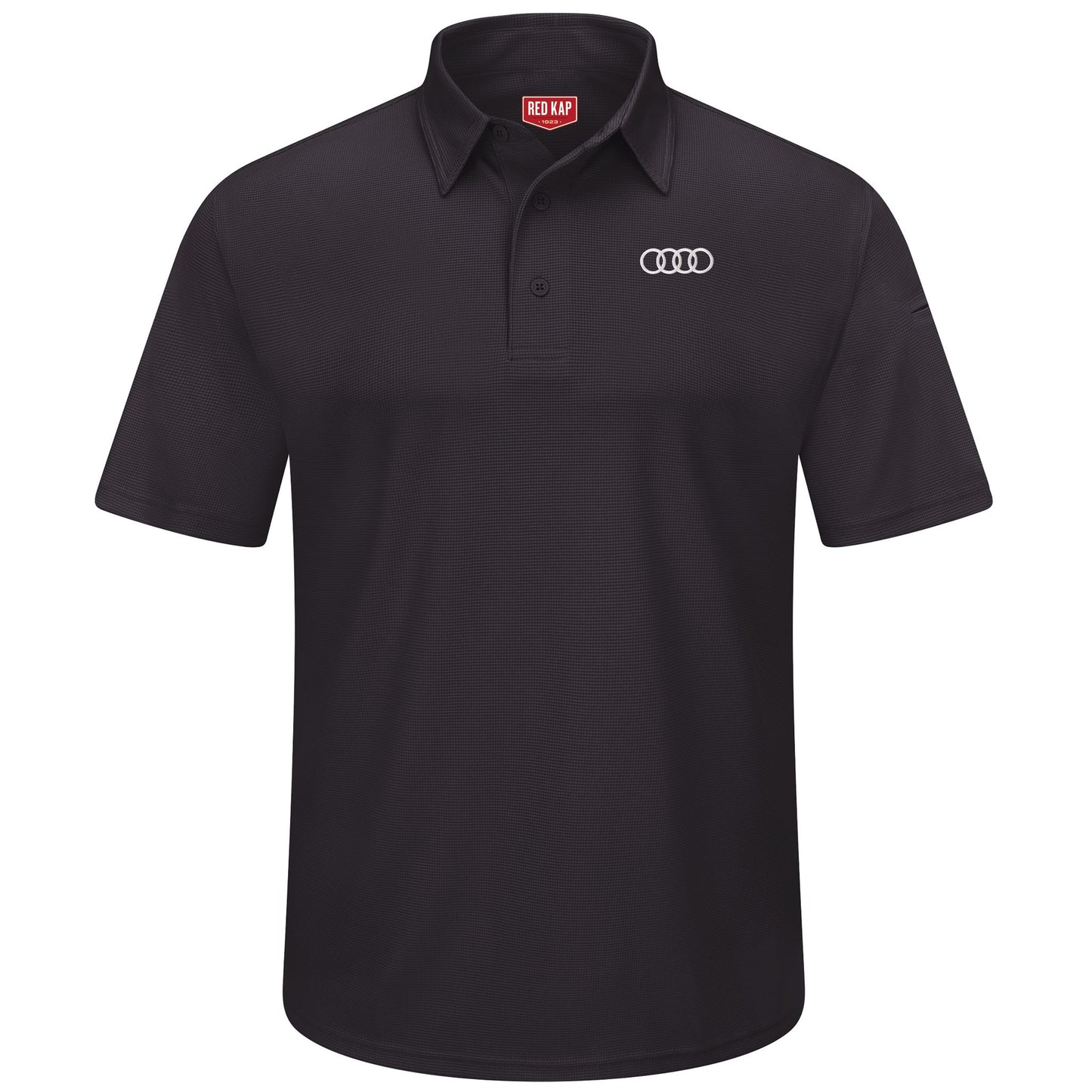 Audi® Men's Short Sleeve Performance Knit® Flex Series Pro Polo-Black