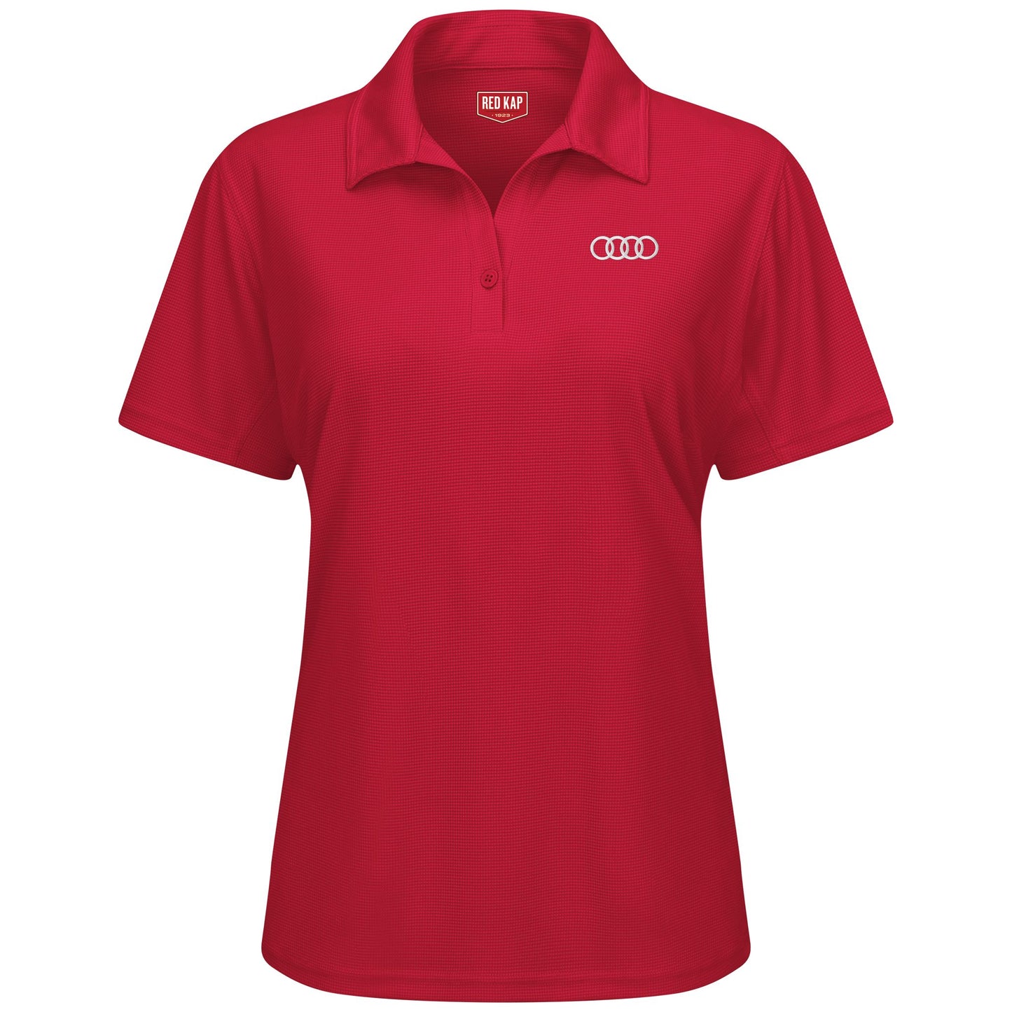 Audi® Women's Short Sleeve Performance Knit® Flex Series Pro Polo-Red