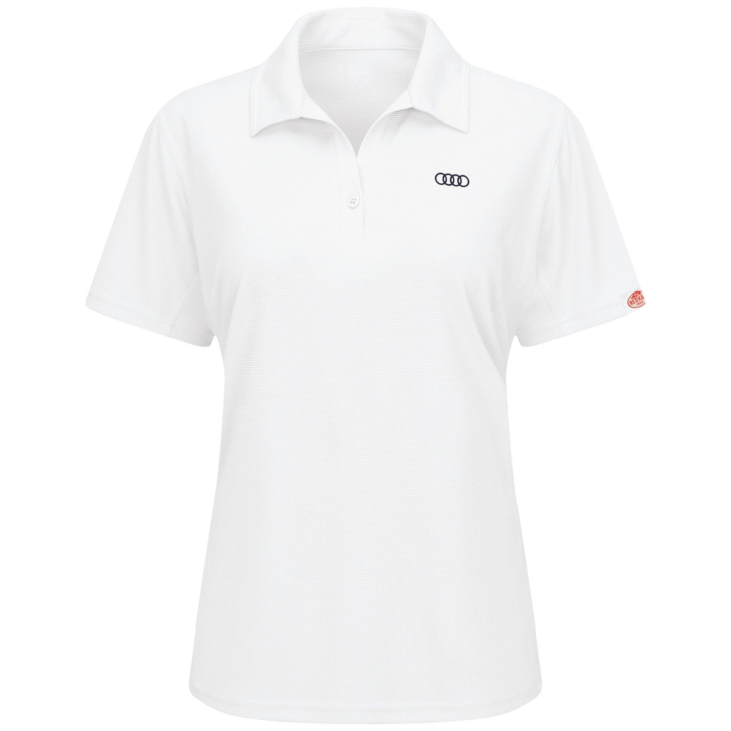 Audi® Women's Short Sleeve Performance Knit® Flex Series Pro Polo-White
