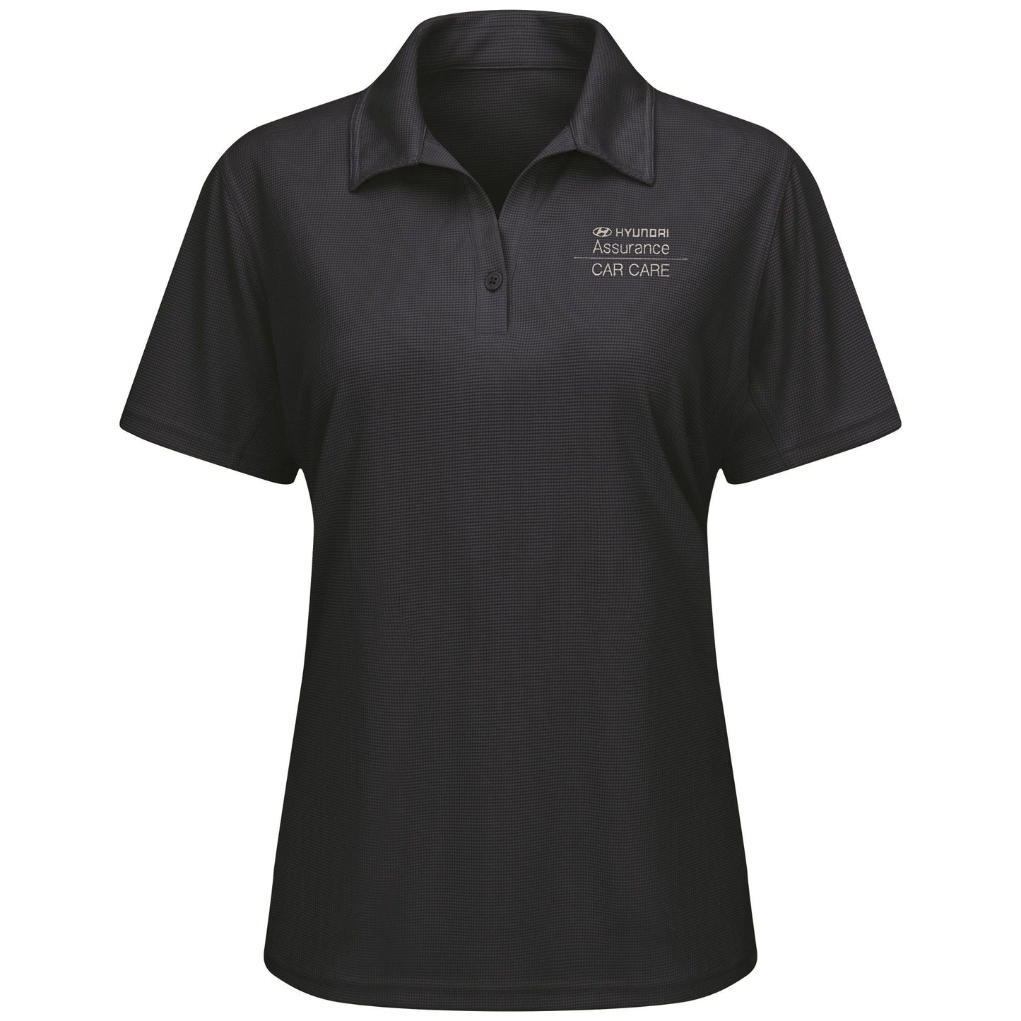 Hyundai® Women's Short Sleeve Performance Knit Flex Series Polo - Black - 5188BK - Basics Clothing Store