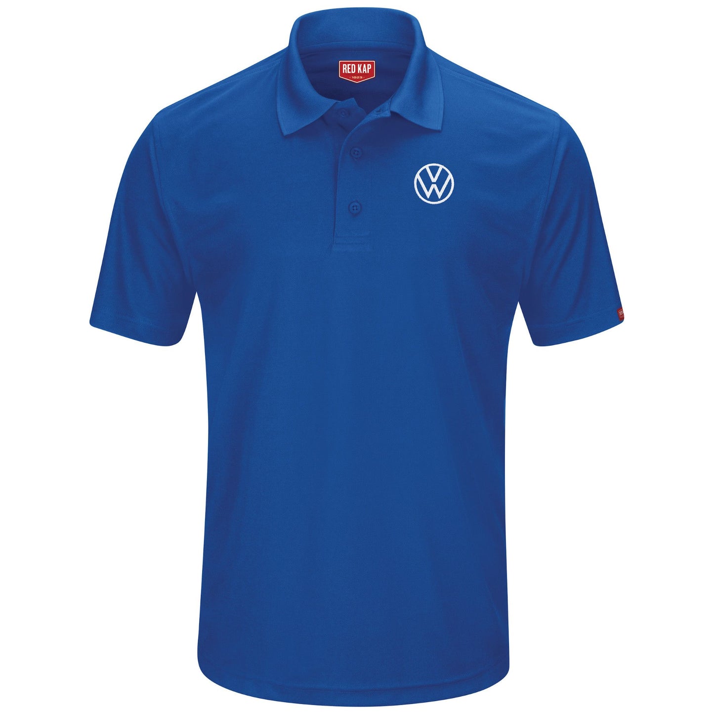 Volkswagen® Men's Short Sleeve Performance Knit® Pocketless Core Polo - Royal -5459RB - Basics Clothing Store