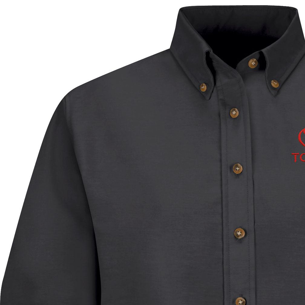Toyota® Women's Long Sleeve Poplin Dress Shirt - Toyota Logo