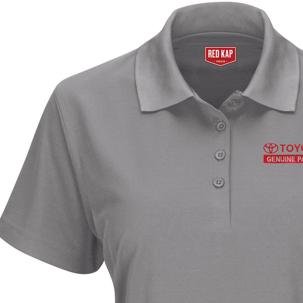 Toyota® Women's Short Sleeve Performance Knit® Pocketless Core Polo - Genuine Parts Logo