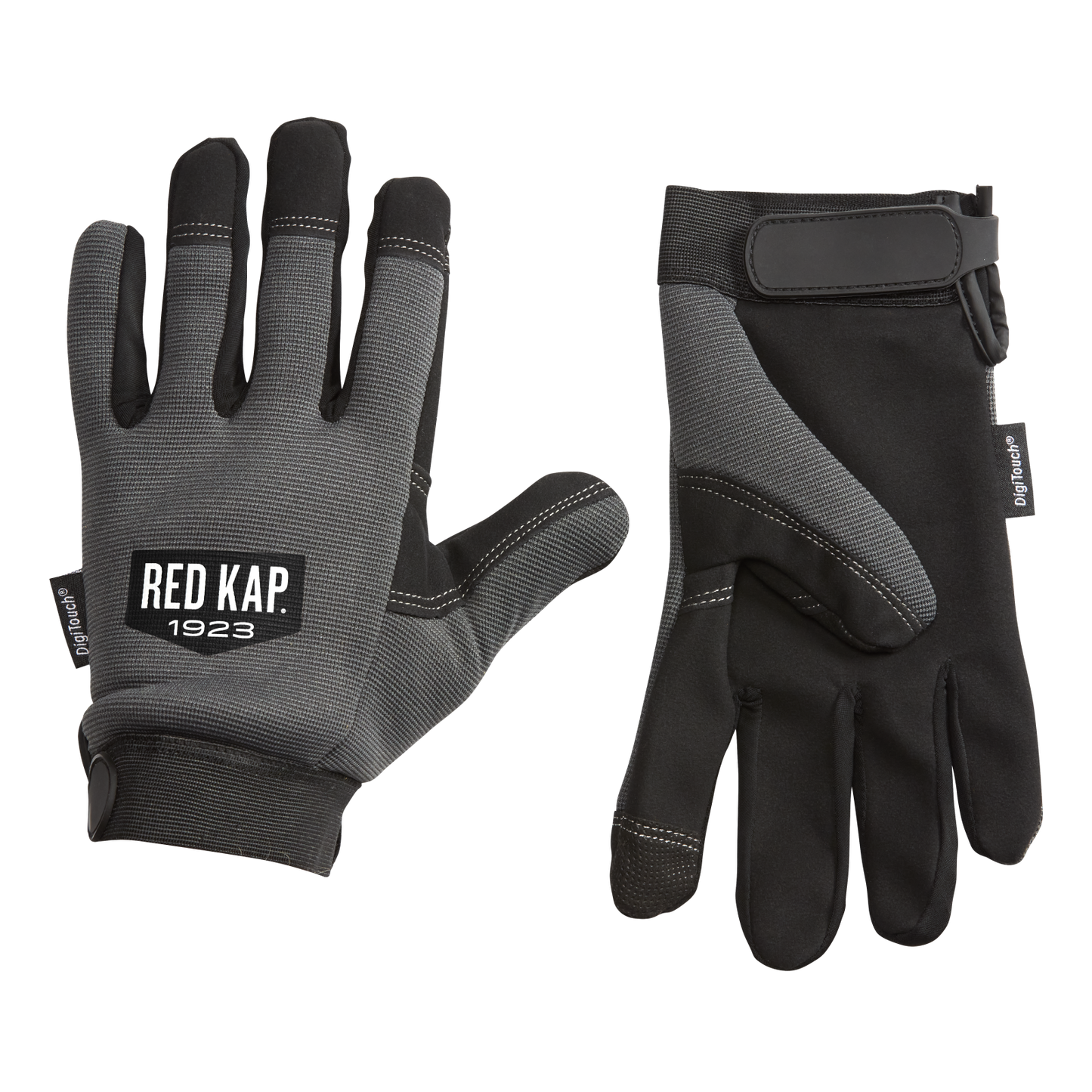 Red Kap Men’s Touchscreen Mechanics Gloves - Grey
