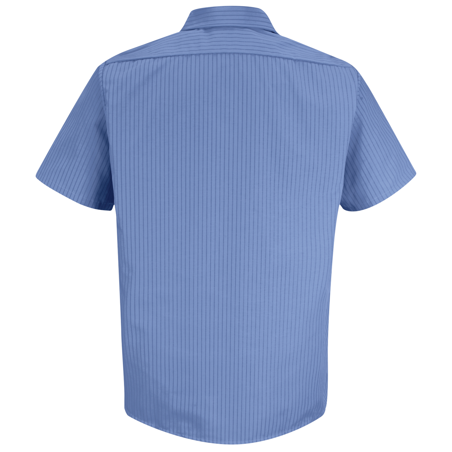 Red Kap Men's Short Sleeve Industrial Stripe Work Shirt-Petrol Blue / Navy Stripe