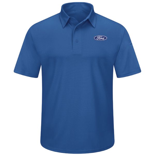 Ford® Men's Performance Knit® Flex Series Pro Polo - Royal Blue -SK90FR