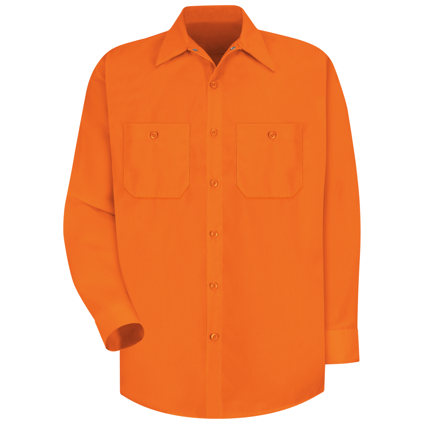 Red Kap Long Sleeve Enhanced Visibility Work Shirt