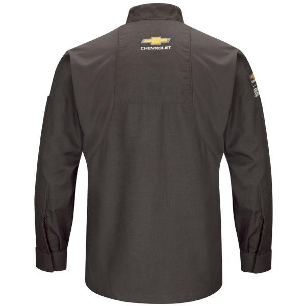 Chevrolet Long Sleeve Technician Shirt - Charcoal with Grey Accent