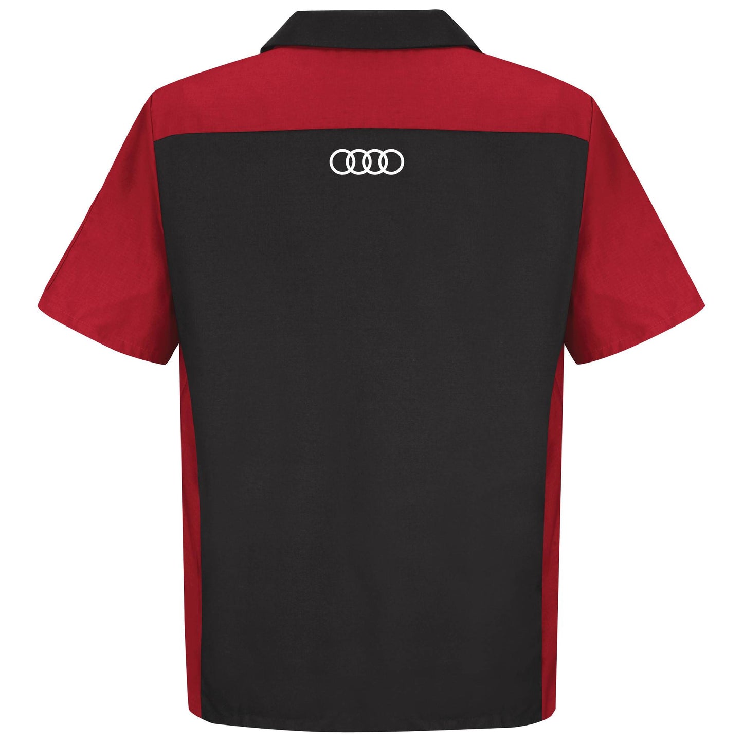 Audi® Short Sleeve Technician Shirt-Black / Red